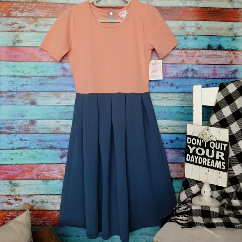 Peach and Blue Amelia NWT
